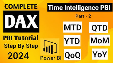 Time Intelligence DAX Part - 2 | MTD QTD YTD | Current, Previous & SamePeriodLastYear | PowerBI 2024