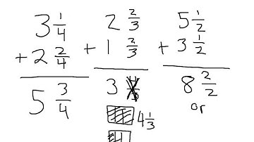 Section 7.7 Add/Subtract Mixed Numbers
