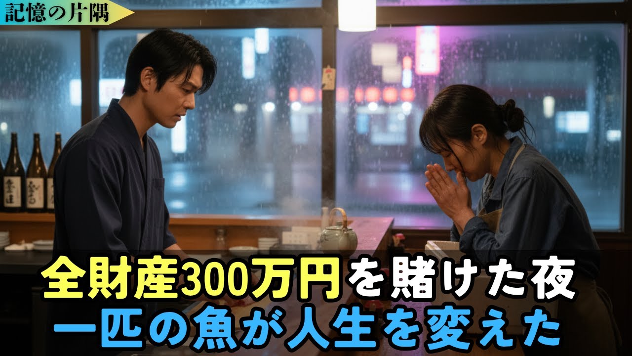潰れかけの寿司屋に魚を押し売りする母親。雨の夜、300万円で買った“その魚”の正体に涙 |泣ける話