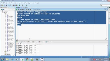 Oracle Row level Triggers Example Programs Session 5