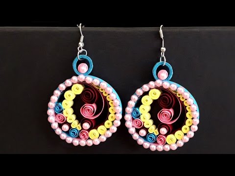 Simple quilling earrings and some stuffs