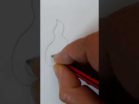Easy flame drawing | How to draw a flame🔥 #shorts #drawing #art #flame @CreativeVok