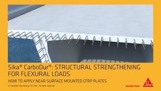 Sika® CarboDur® Near Surface Mounted