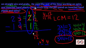 Fractions Module Lesson 5-1-8a Subtracting Fractions & Mixed Numbers Advanced