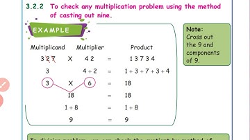 4th std maths - Cast out nine - multiplication and division