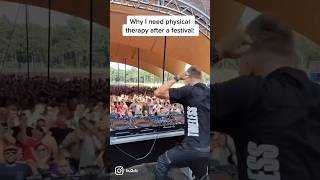 Why Dj's Need Physical Therapy After A Festival 😂#Shorts #Dj #Festival #Hardstyle