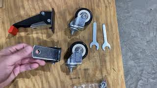 Workbench Casters Install (SPACEKEEPER Workbench Casters Kit 660 lbs)