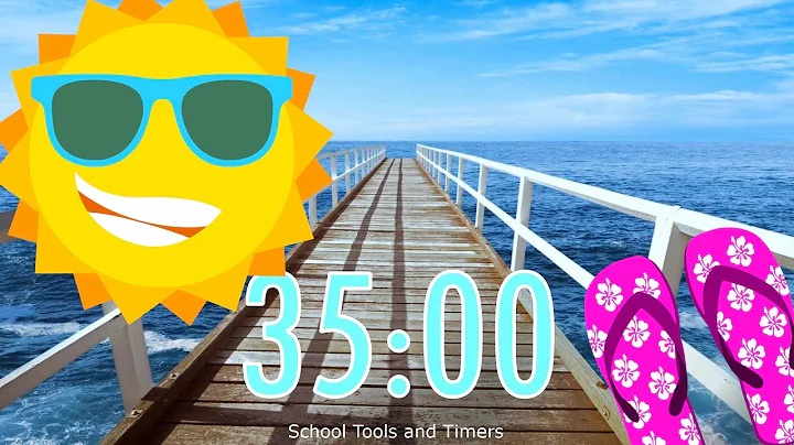 35 Minute Timer with Relaxing Ocean Sounds and Alarm 🌞🎵