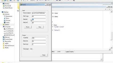 Program Delphi 7 , Menghitung Nilai Mahasiswa (Alwi Yusuf Febriyan)