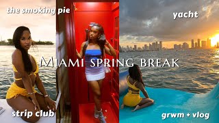 weekend in my life in Miami for spring break | yacht, clubs, the smoking pie
