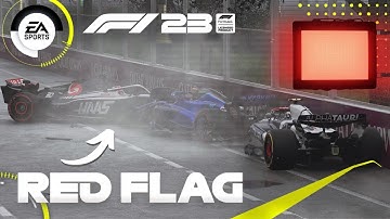 Ai Have a MASSIVE 3-Car PILEUP in Changing Conditions!!! | F1 23 Gameplay