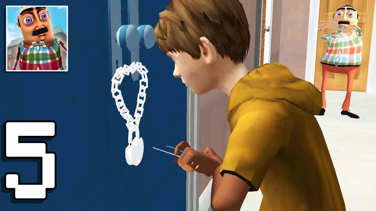 Hello Crazy Neighbor Game Secret Family Escape 3D Level 18 - 22 Gameplay Walkthrough Part 5