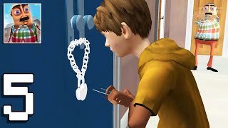 Hello Crazy Neighbor Game Secret Family Escape 3D Level 18 - 22 Gameplay Walkthrough Part 5 screenshot 3