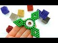 DIY Cómo hacer Spinner Magnético Fidget Colores y Jugar con Neocube Imanes de Neodimio