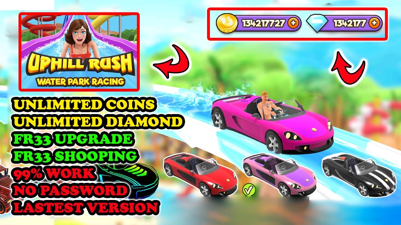 Uphill Rush Water Park Racing mod apk terbaru 2023 Unlimited