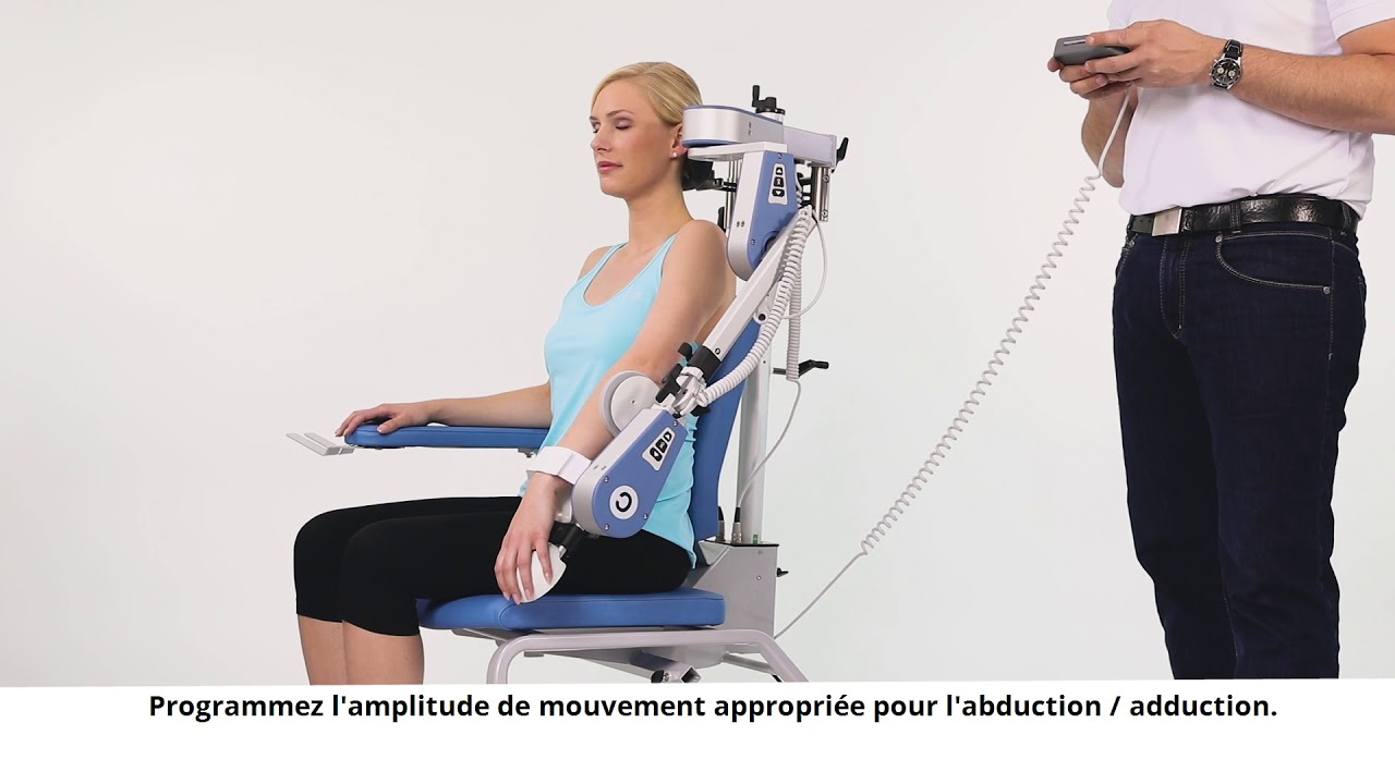 Utilisation Artromot S4 Chattanooga – Elévation 1 Bras tendu