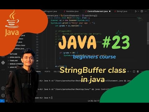Java Programming : 🔥StringBuffer Class in One Short || #23