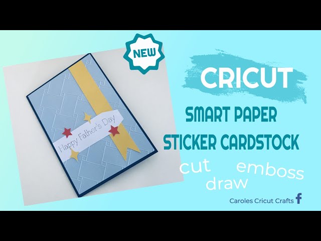 CRICUT SMART PAPER-STICKER CARDSTOCKcut draw emboss 