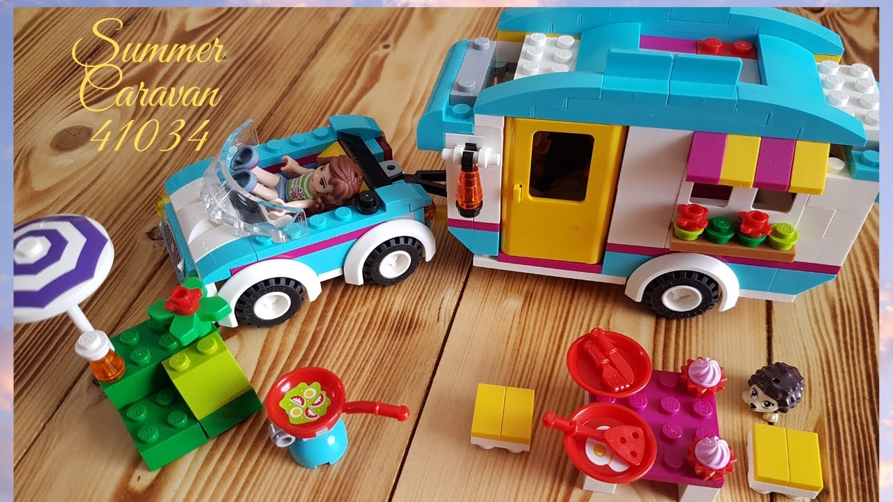 Lego friends 41034 summer caravan LIVE BUILD YouTube