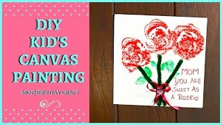 canvas painting mother diy moms kid