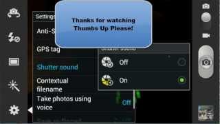 How To Disable Camera Shutter Sound on Samsung Galaxy Note 2 and S3 screenshot 1