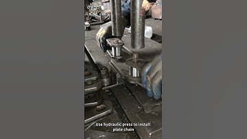 Use hydraulic press to install plate chain