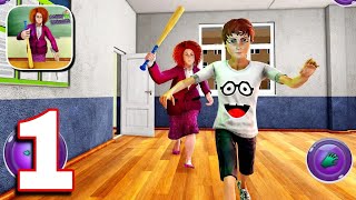 My Evil Scary Teacher : Bad School Spooky Games 3D Gameplay Walkthrough Part 1 screenshot 1