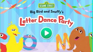 Big Bird and Snuffy's Letter dance party | Sesame Street