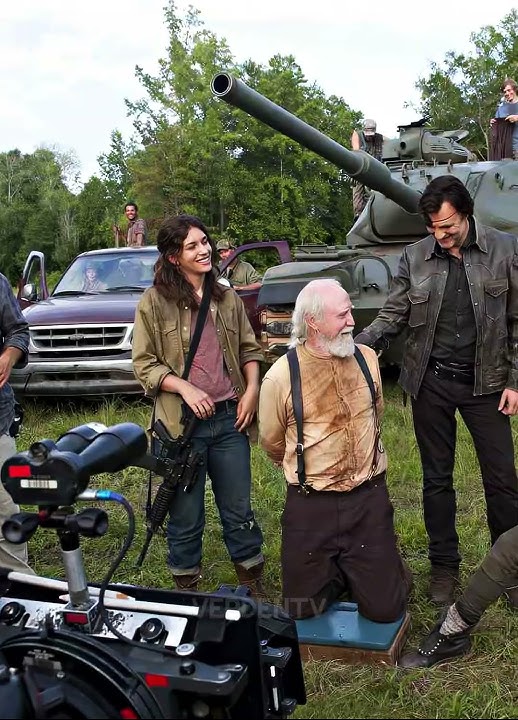 Behind The Scenes Of TWD!   #shorts #thewalkingdead #subscribe