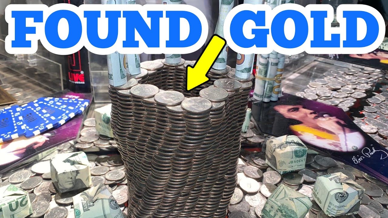 Found Gold ... Playing The High Limit Coin Pusher Jackpot Won Money Asmr