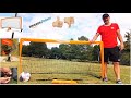 REVIEW - HAPPY JUMP SOCCER GOAL NET KIDS - AMAZON - Did it break ??? Slow-mo proof !
