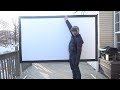 100 Inch Foldable Indoor/Outdoor Movie Projector Screen Review