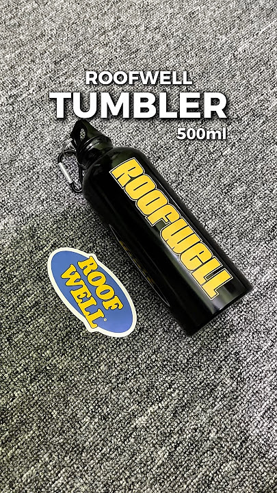 Roofwell - Scene Black | Tumbler | Botol Minum 500ml | Aksesories