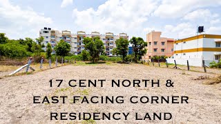 NORTH AND EAST FACING CORNER RESIDENCY LAND 17 CENT FOR SALE IN SARAVANAMPATTI NEAR VISVASAPURAM