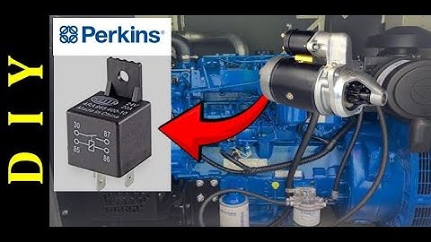 Engine failure to start due to a bad  Relay  #perkins