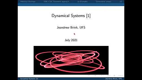 Dynamical Systems Lec 1