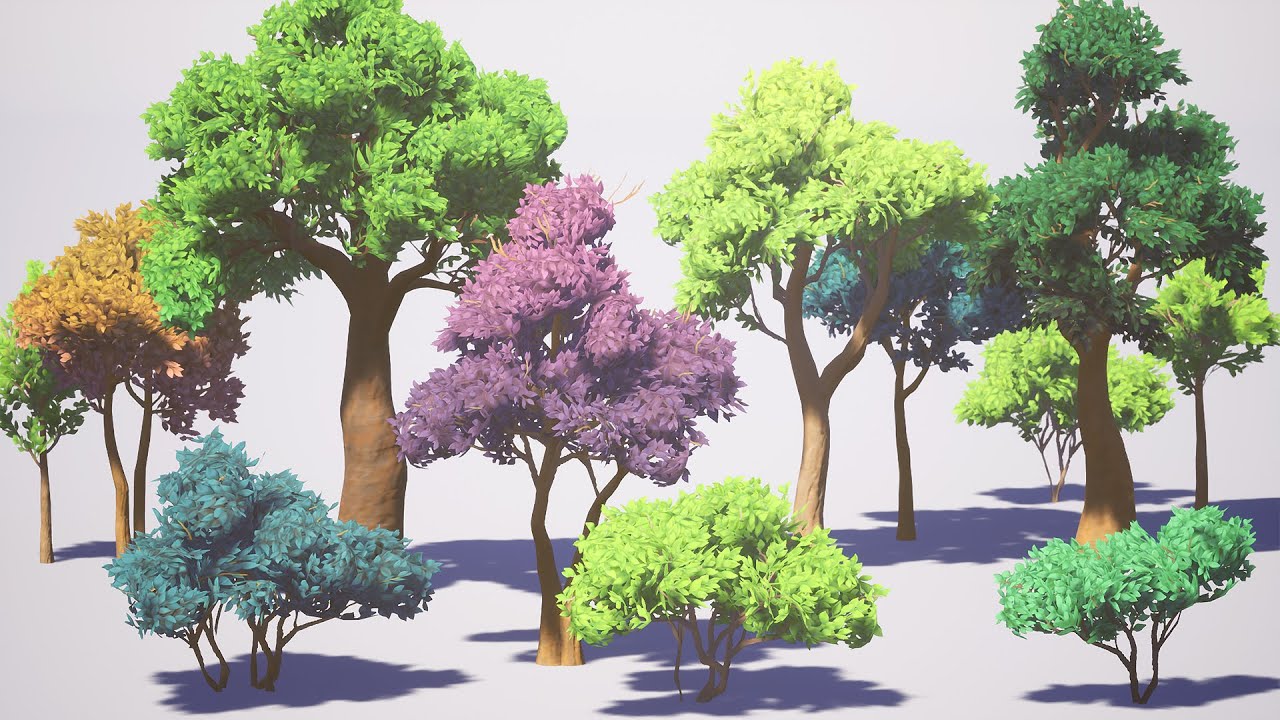 Simple Trees Pack - Unreal Engine - YouTube