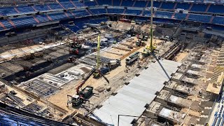 Download lagu THE PITCH IS RETRACTABLE AND HAS 5-STAR FACILITIES‼️SANTIAGO BERNABEU CONSTRUCTION UPDATE