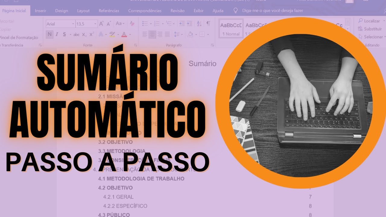 Sumário automático no Word - passo a passo - YouTube