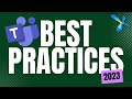 Microsoft teams  15 best practices 2023  efficiency 365