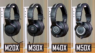Which Studio Headphones Should You Buy?  Audio Technica ATHM20X, M30X, M40X & M50X Review