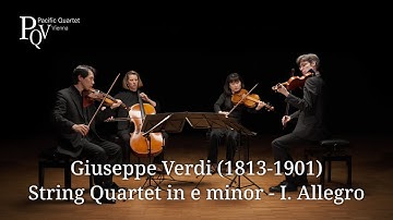 Giuseppe Verdi: String Quartet in e minor, I. Allegro | Pacific Quartet Vienna
