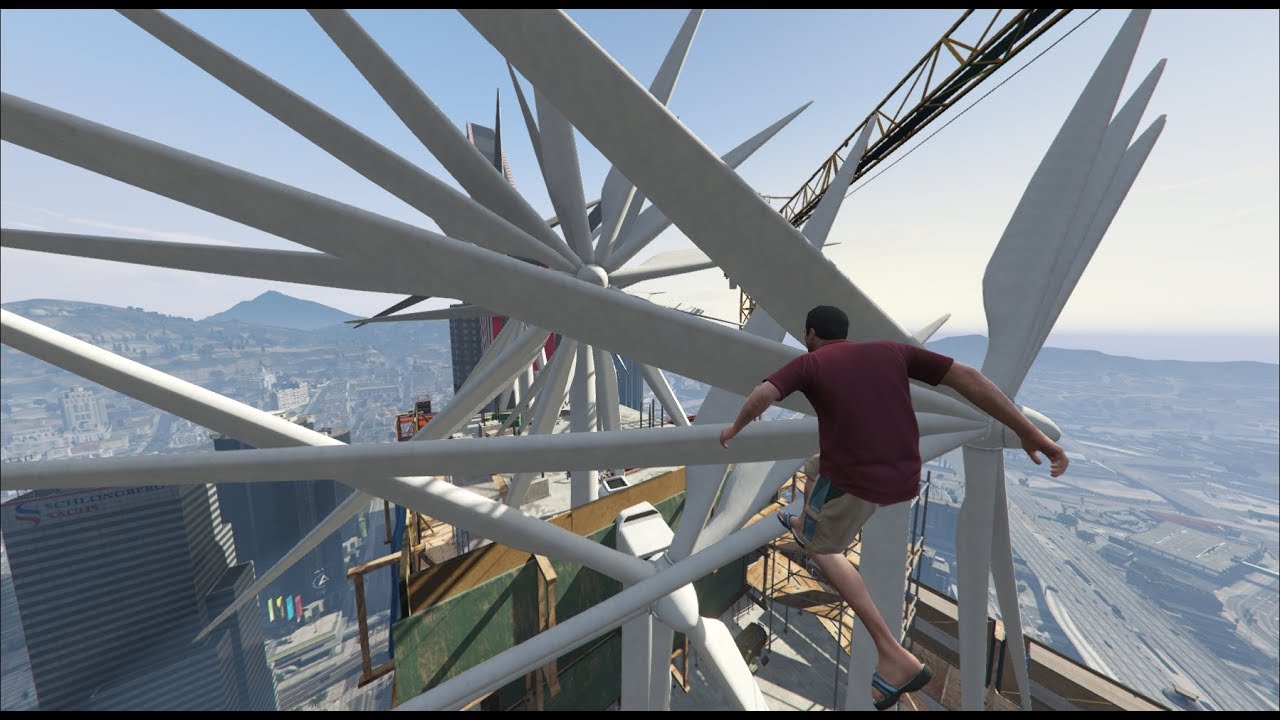 GTA 5 - Ragdolls And Crazy Falls N37 - Michael de Santa - (Euphoria physics)