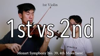 1st Violin vs 2nd Violin chords