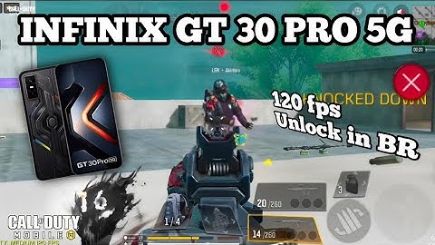 Infinix GT 30 PRO 5G Game Test CODM in BR Alcatraz COD Mobile | 120 fps unlock in BR | Gyro Test