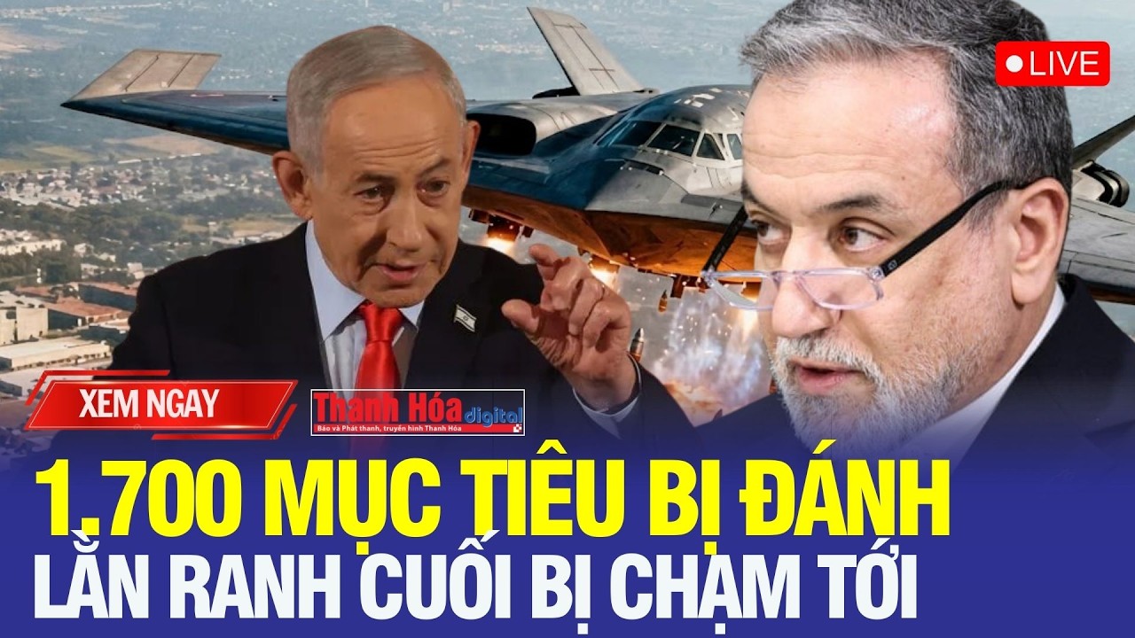 🔴Trực tiếp: Đòn phủ đầu 1.700 mục tiêu – Iran phản công, Hormuz trước nguy cơ bị khóa