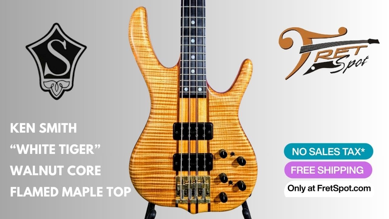Ken Smith White Tiger 4-струнная гитара: ЛЕГЕНДАРНЫЙ звук Burpy (и вес менее 9 фунтов!)