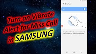 Turn on Vibrate Alert for Missed Call in Samsung screenshot 4