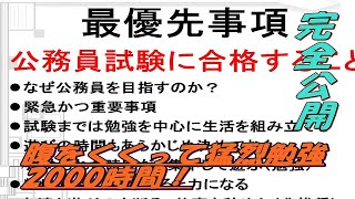 【公務員志望者向け】公務員試験に合格した勉強法を公開します！【効率重視】