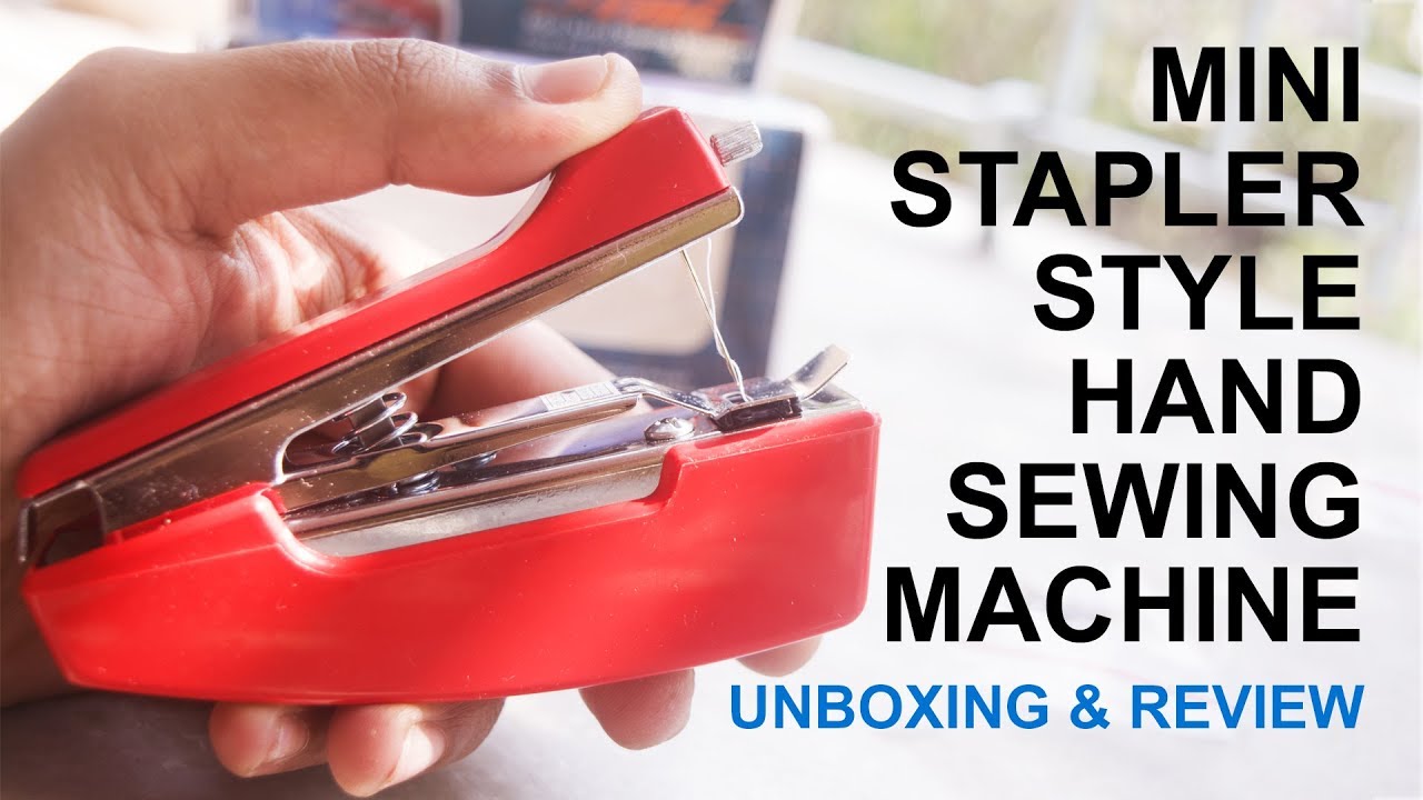 Mini Stapler Style Hand Sewing Machine Unboxing & Review 